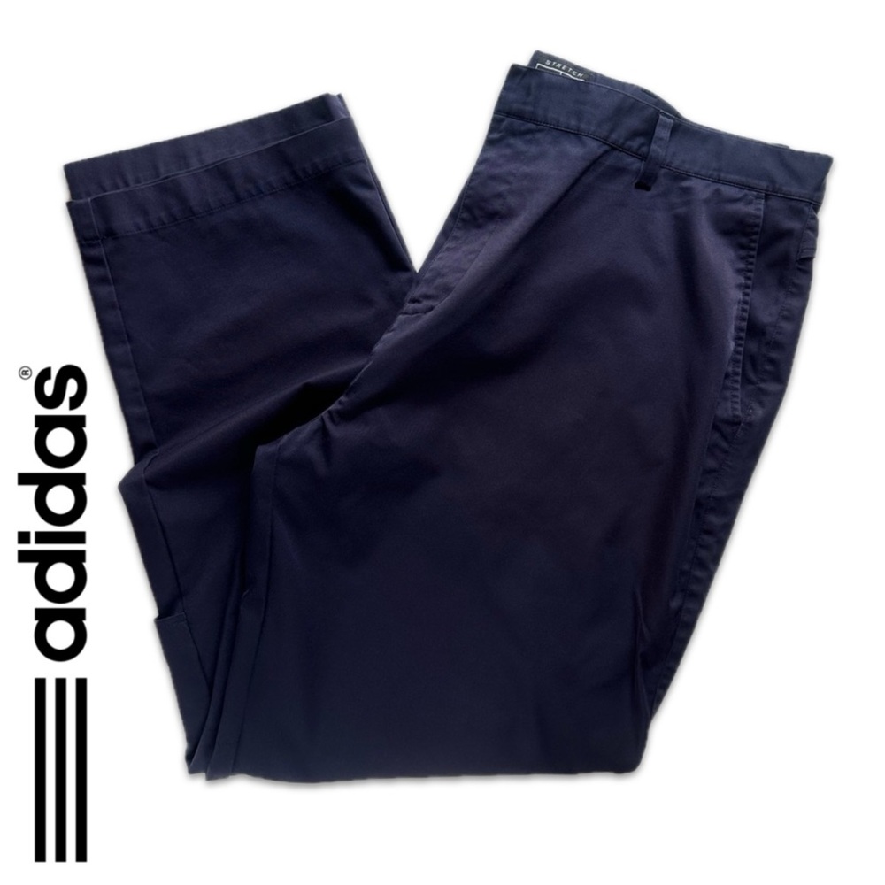 Adidas Men's Vented Performance Pants 38x30 Navy Blue